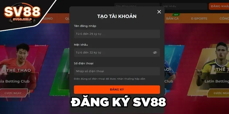 Đăng ký SV88